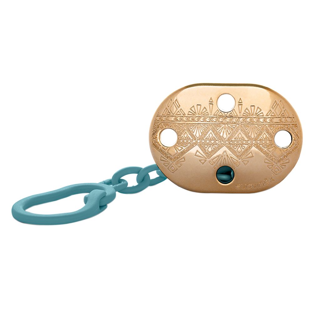 Suavinex - Premium Soother Chain L1 0M+ - Light Blue