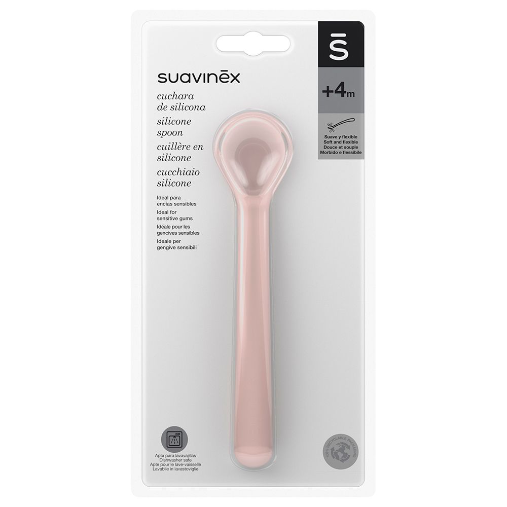 Suavinex - Hygge Silicone Spoon - Pink