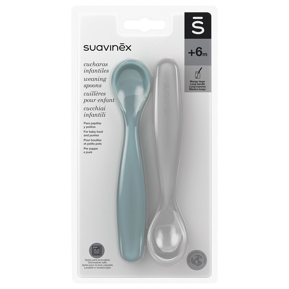 Suavinex - Spoons - Pack of 2 - Blue