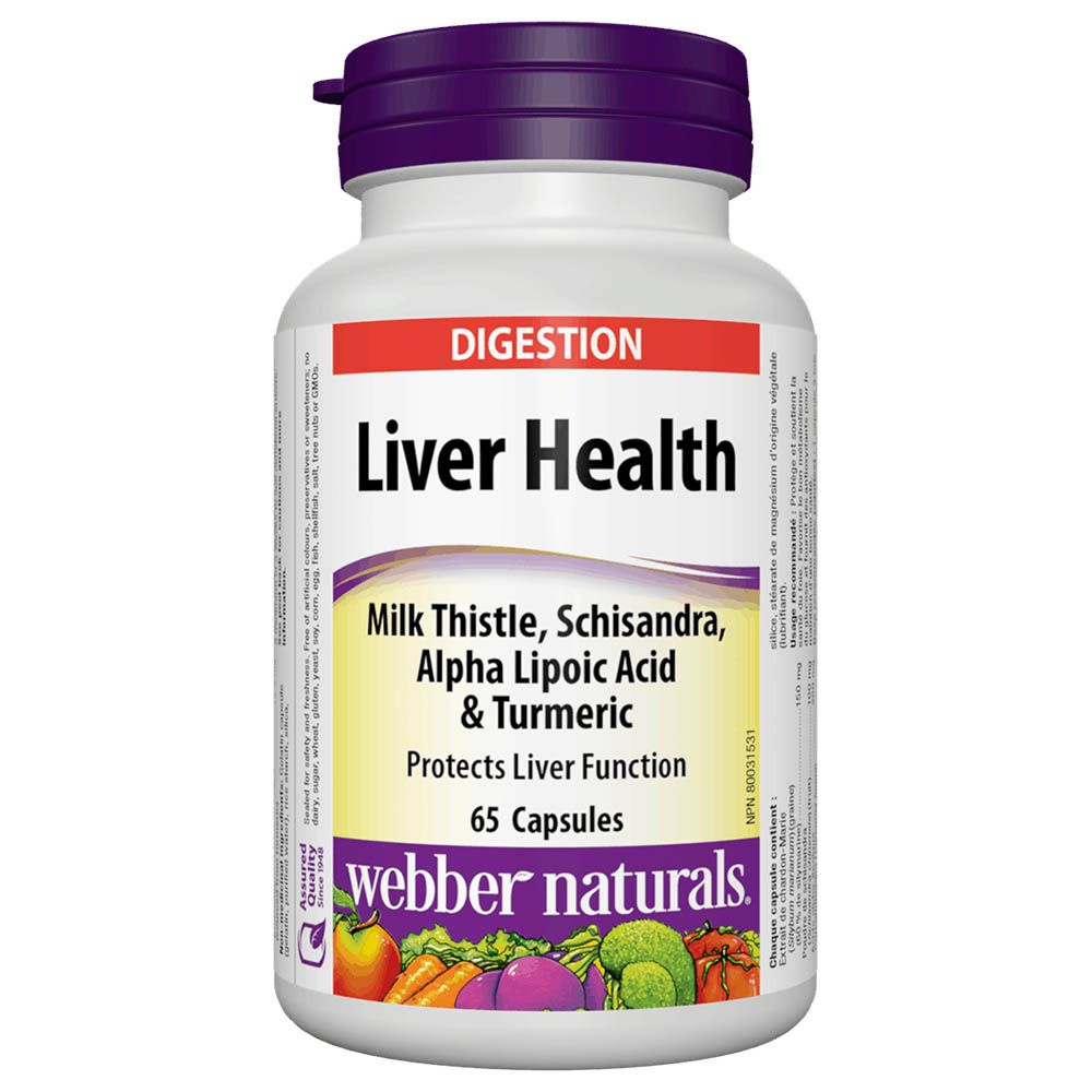 Webber Naturals - Liver Health Capsules - 65pcs