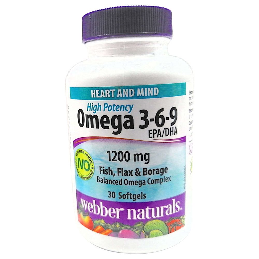 Webber Naturals - Omega 3-6-9 Softgels - 30's