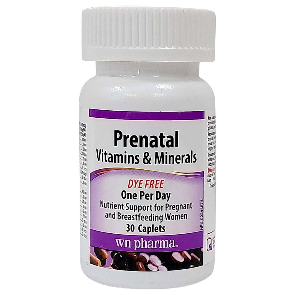 Webber Naturals - Prenatal Vitamins & Minerals Caplets - 100pcs