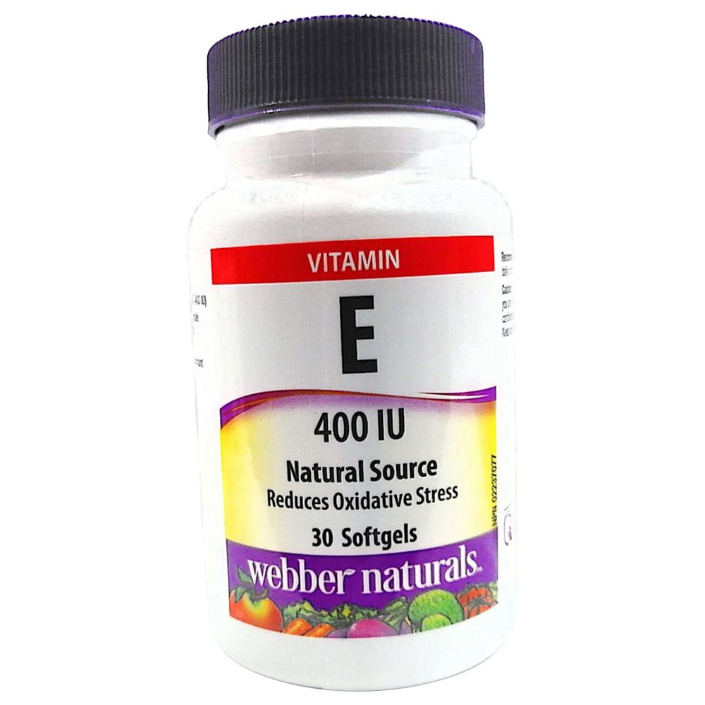 Webber Naturals - Vitamin E 400 IU Softgels - 30's