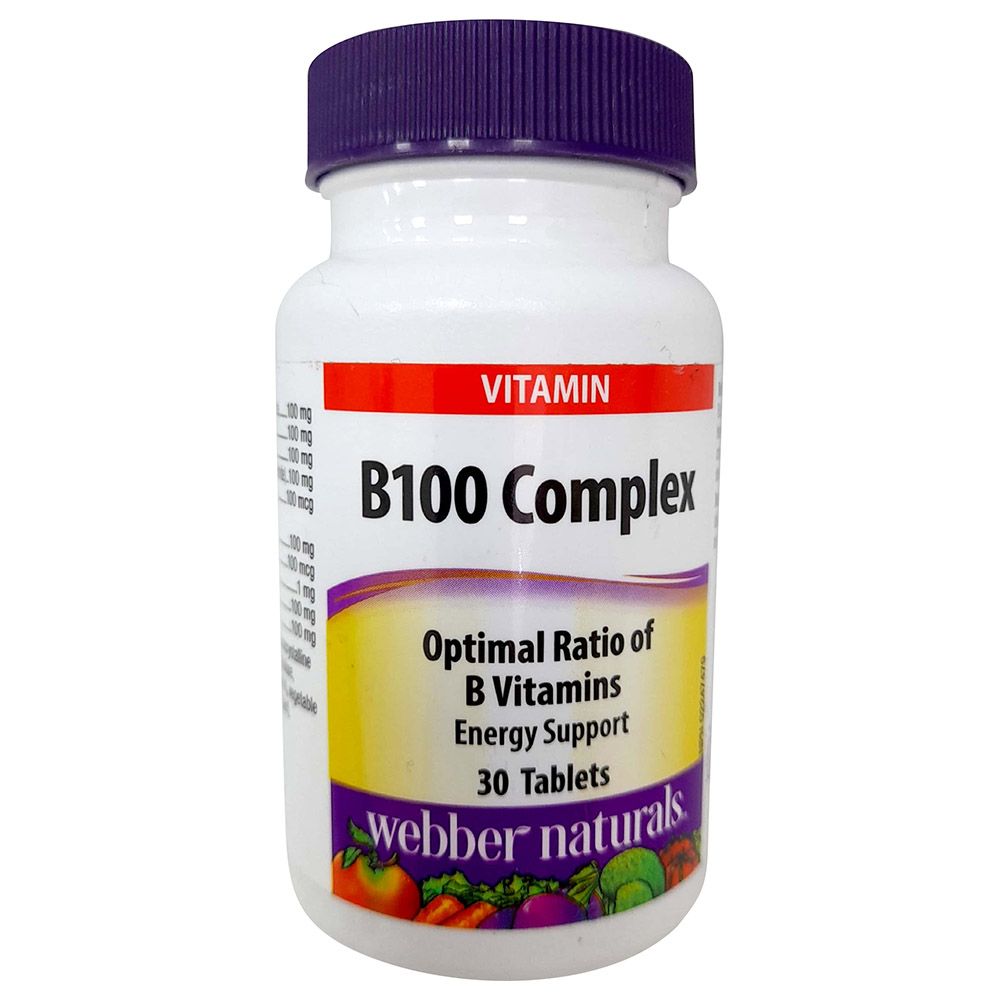 Webber Naturals - Vitamin B50 Complex Capsules - 30's