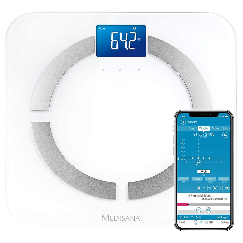 Medisana - Bodyscale BMI Analysis - White 