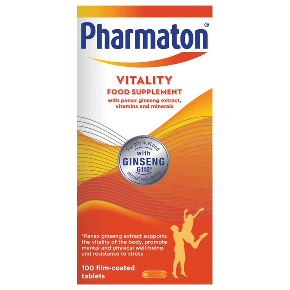 Pharmaton - Vitality Multivitamin - 100 Caplets