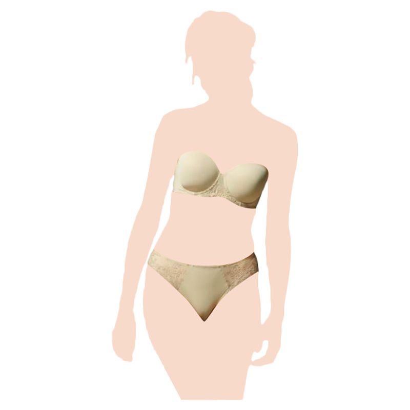 Klynn-Simone Perele - Lace Design Thong - Nude