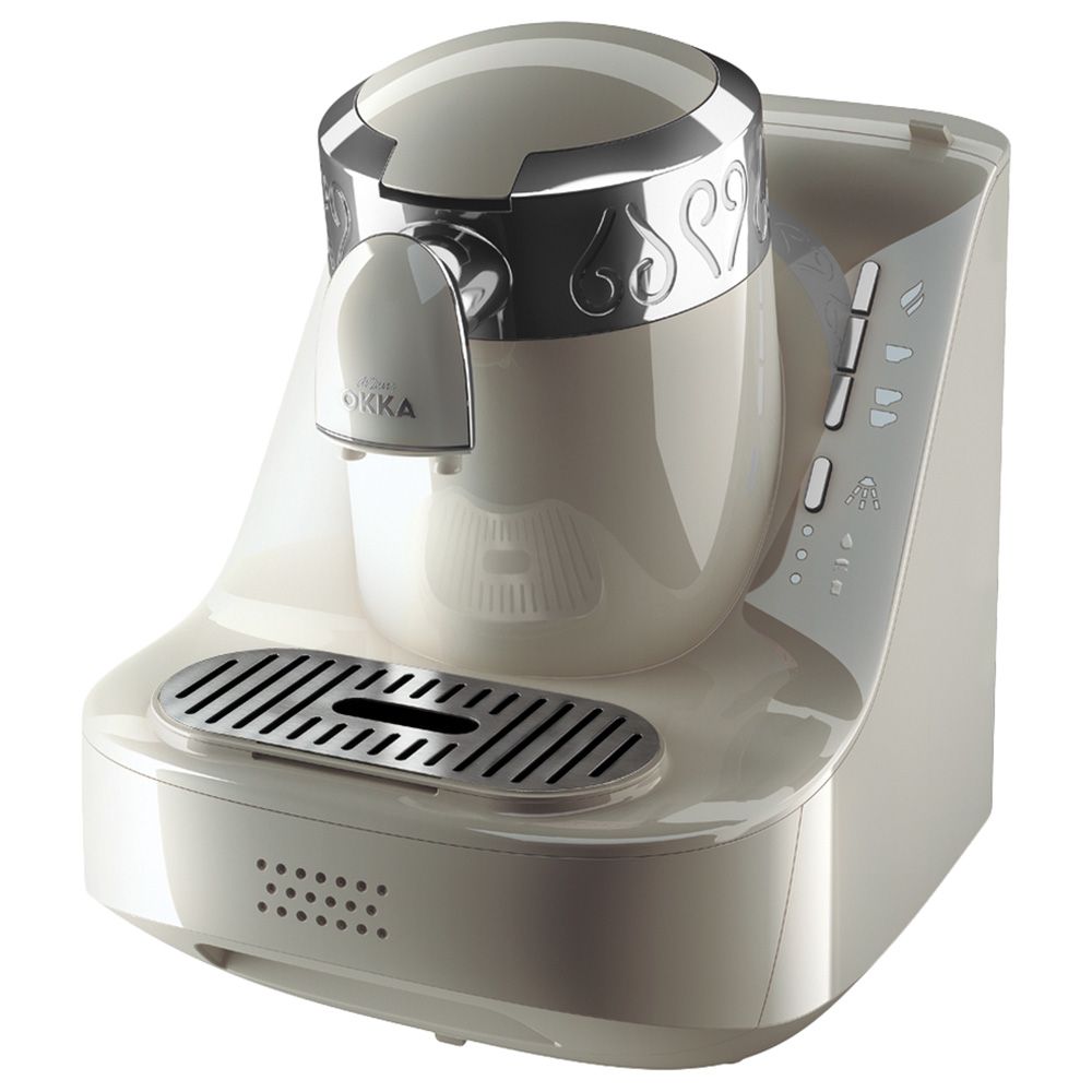 Arzum Okka - Turkish Coffee Maker - White & Chrome 