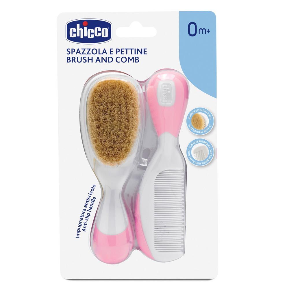 Chicco - Brush & Comb Set - Pink