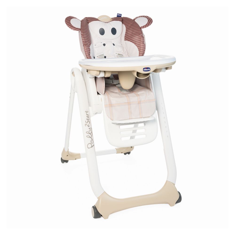 Chicco - Polly2Start High Chair 0m-3y, Monkey