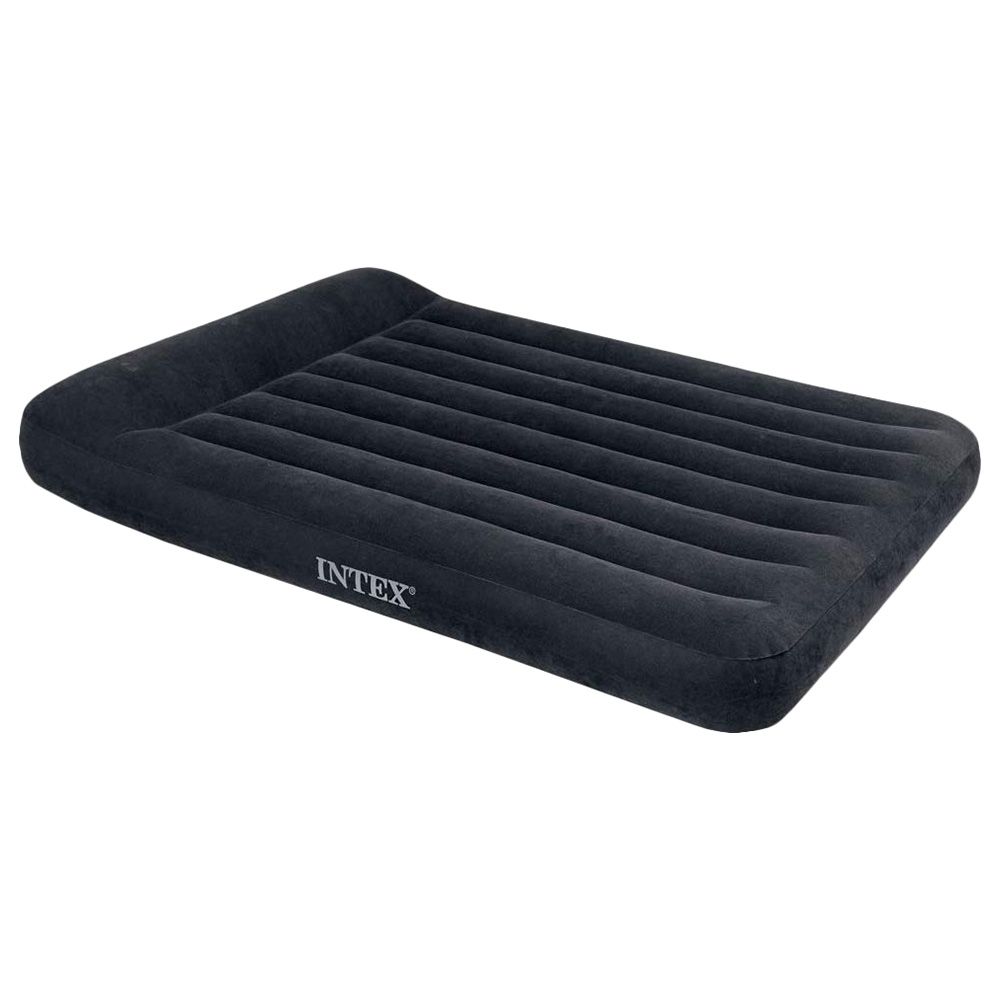 Intex - Full Pillow Rest Classic Airbed With Bip - Black