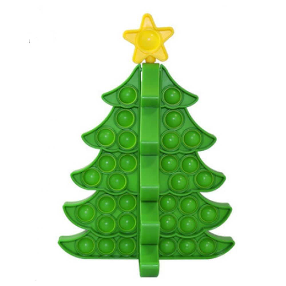 Brain Giggles - Christmas Tree Pop It Fidget Toy - Green