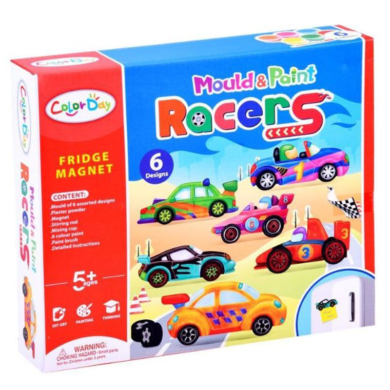 Brain Giggles DIY Car Mould & Paint Fridge Magnet