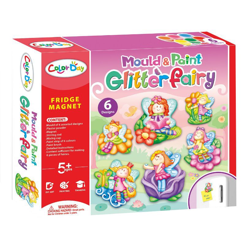 Brain Giggles DIY Mould and Paint Magnet Fridge - Fairy