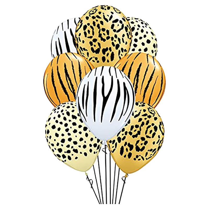 Brain Giggles - Jungle Theme Latex Balloons 10 pcs