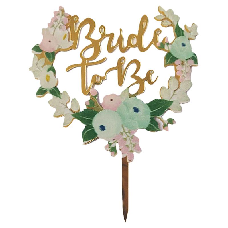 Brain Giggles - Bride to Be Acrylic Cake Topper