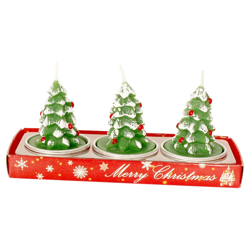 Party Propz - Chirstmas Tree Tea Light - Green