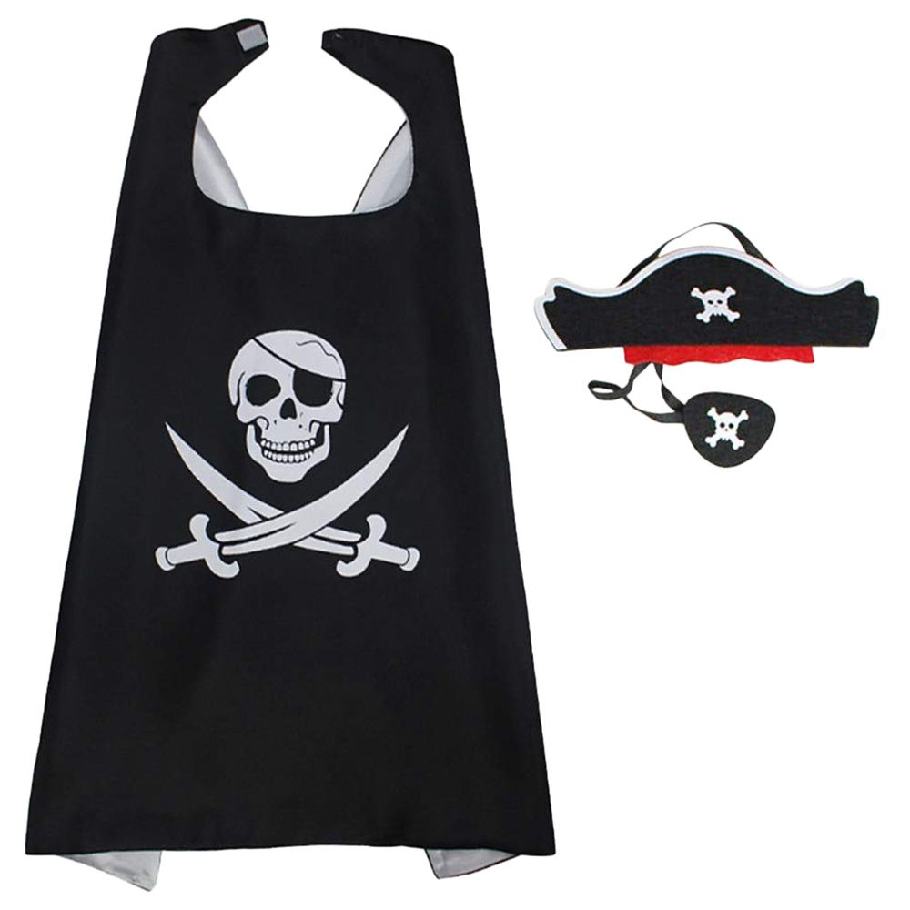 Brain Giggles Pirate Cape With Mask Halloween Costume