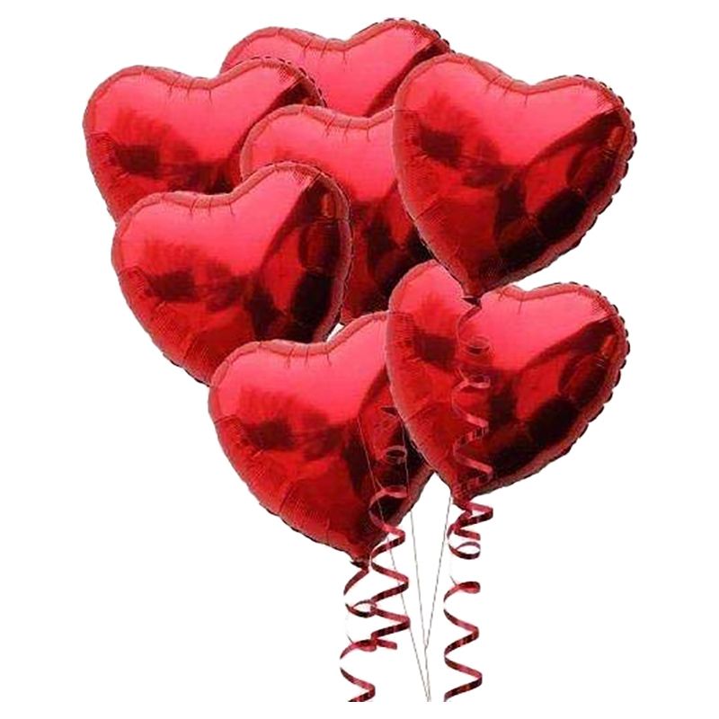 Brain Giggles Valentines Day Red Heart Shape 18" Foil Balloons