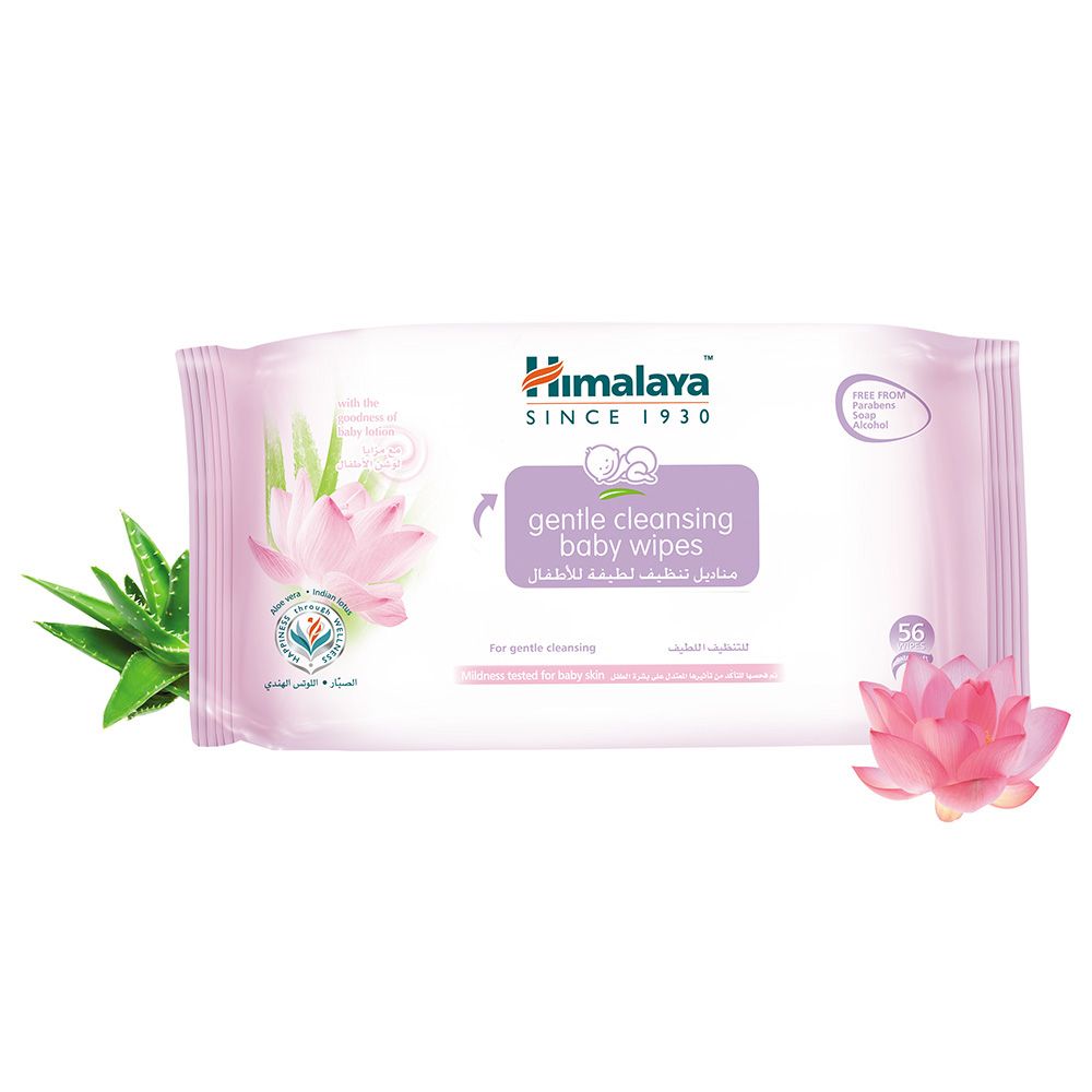 Himalaya Herbals - Gentle Baby Wipes - 56 Wipes