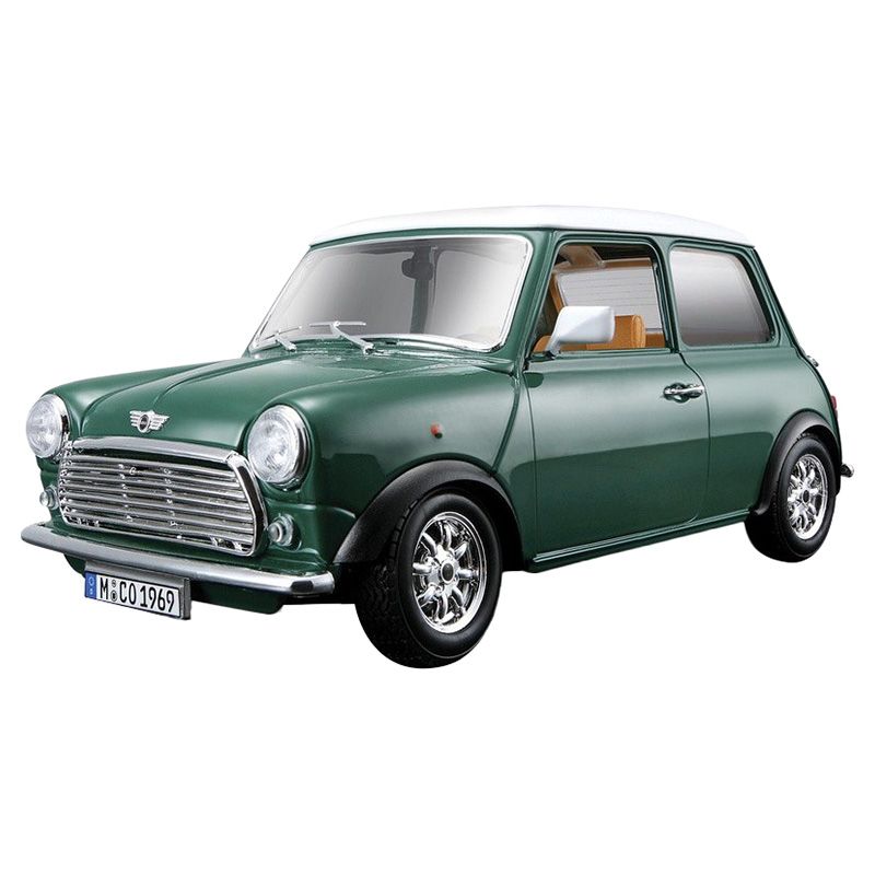 Bburago - 1/18 Mini Cooper 1969 Diecast Toy Car - Green