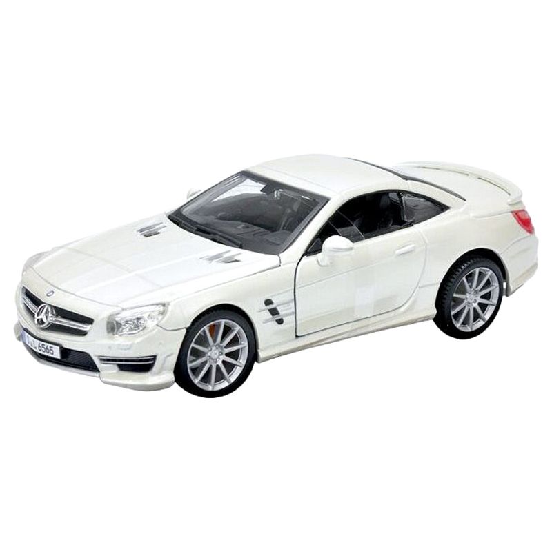 Bburago - 1/24 Mercedes-Benz Sl 65 Amg Hardtop Diecast Toy Car - White