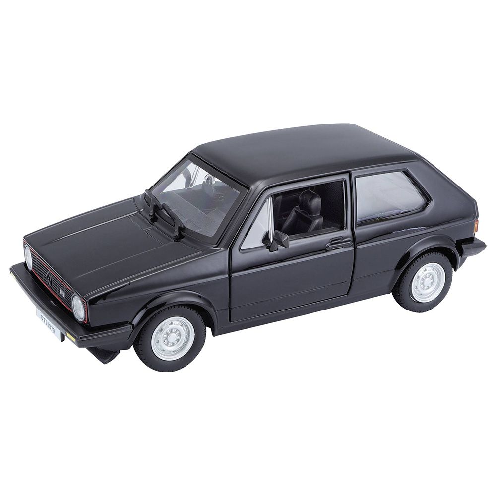 Bburago - 1/24 Volkswagen Golf MK1 GTI 1979 Diecast Toy Car - Black