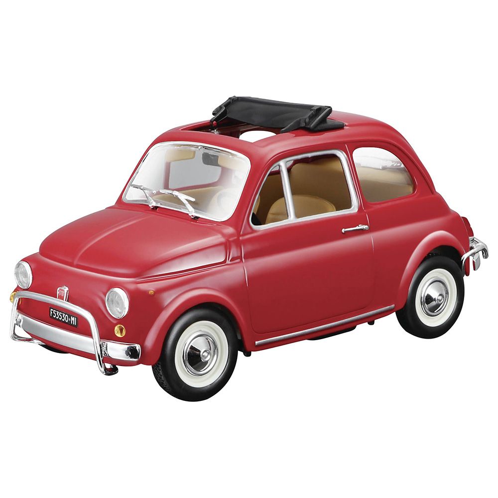 Bburago - 1/24 Fiat 500L 1968 Diecast Toy Car - Red