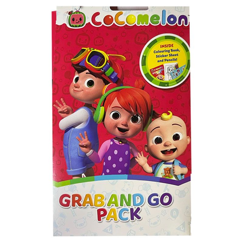 Cocomelon Grab & Go Craft Colouring Sticker Activity Set