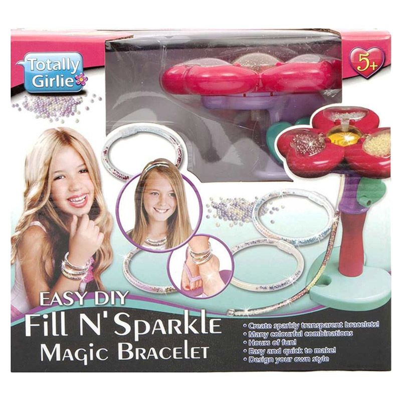 Totally Girlie - Easy Fill N' Sparkle Magic Bracelet DIY Crafts Kit