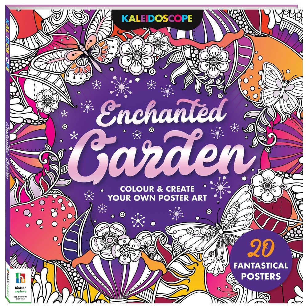 Kaleidoscope Colouring: Enchanted Garden