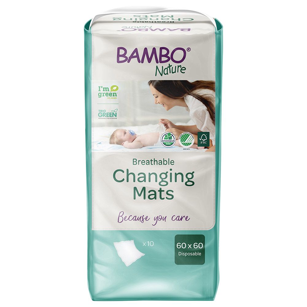 Bambo Nature - Eco-Friendly Changing Mats 10pcs