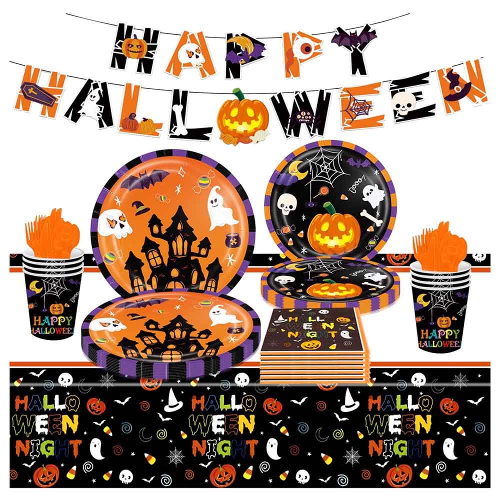 Highland - Halloween Disposable Tableware - 118pcs