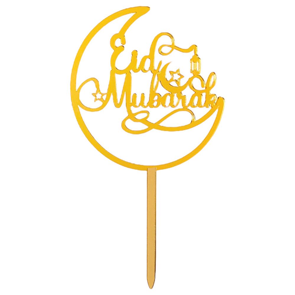 Highland - Eid Mubarak Cake Topper - Acrylic Gold