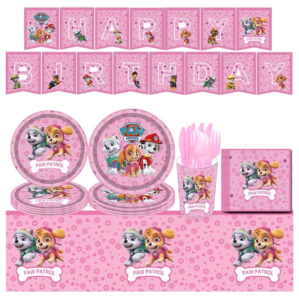 Highland - Skye Paw Patrol Tableware Set - 82pcs 