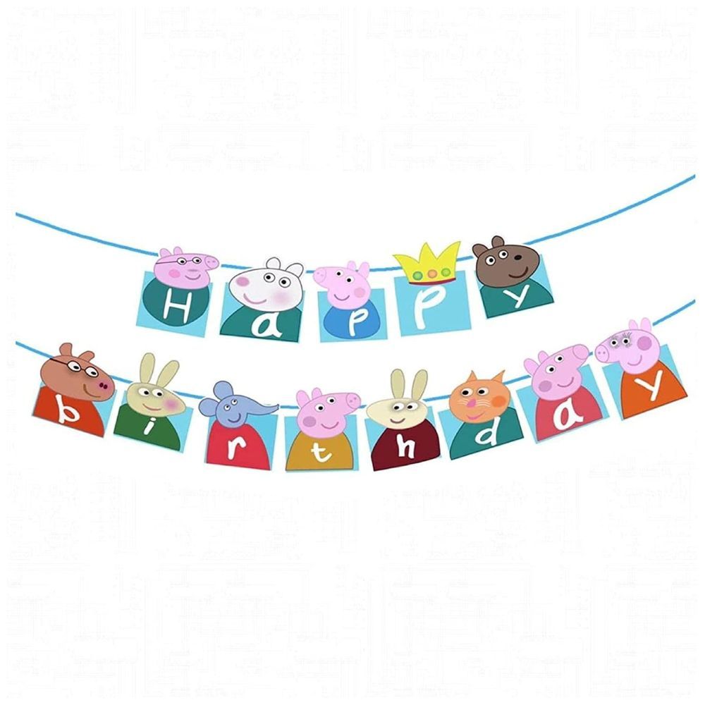 Highland - Peppa Pig Happy Birthday Banner 