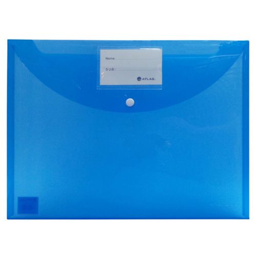 Atlas - 12pcs Document Bag with Card & Button F/S - Blue