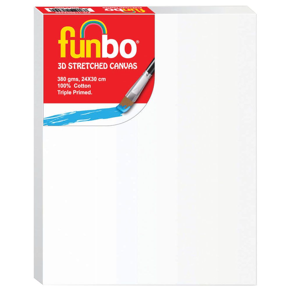 Funbo - Stretched 3D Canvas 380gms - 24x30cm