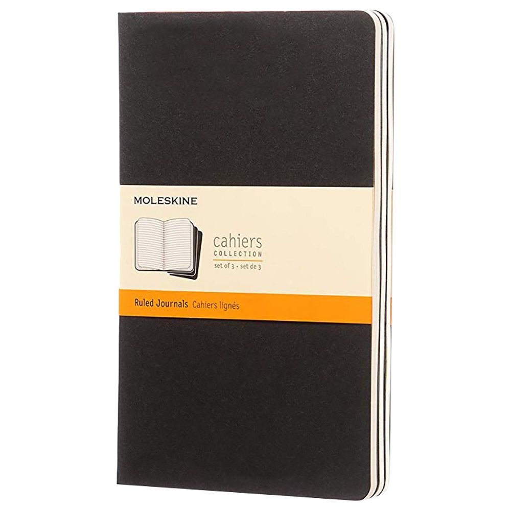 Moleskine Cahier Journals Large Ruled Black