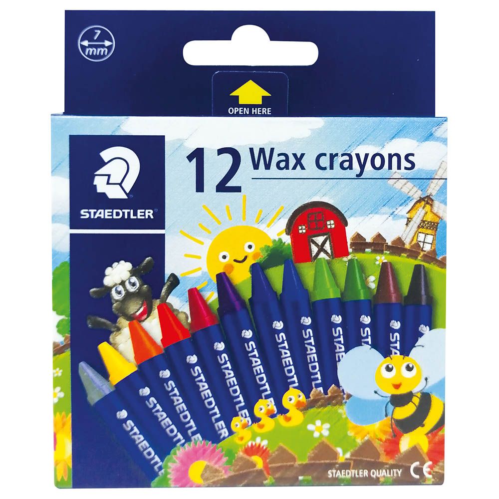 Staedtler - Wax Crayon Set - 12 Col