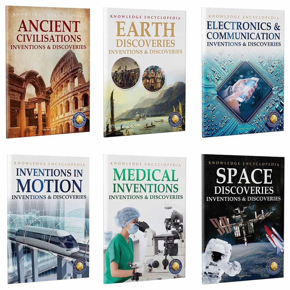 Inventions & Discoveries Knowledge Encyclopedia - Collection Of 6 Books