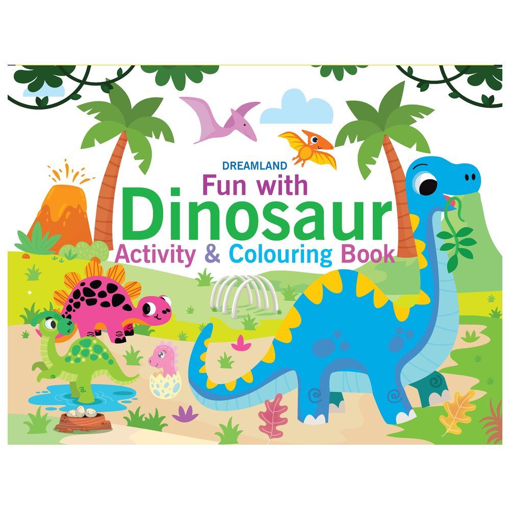 Fun With Dinosaur Activity & Colouring Book