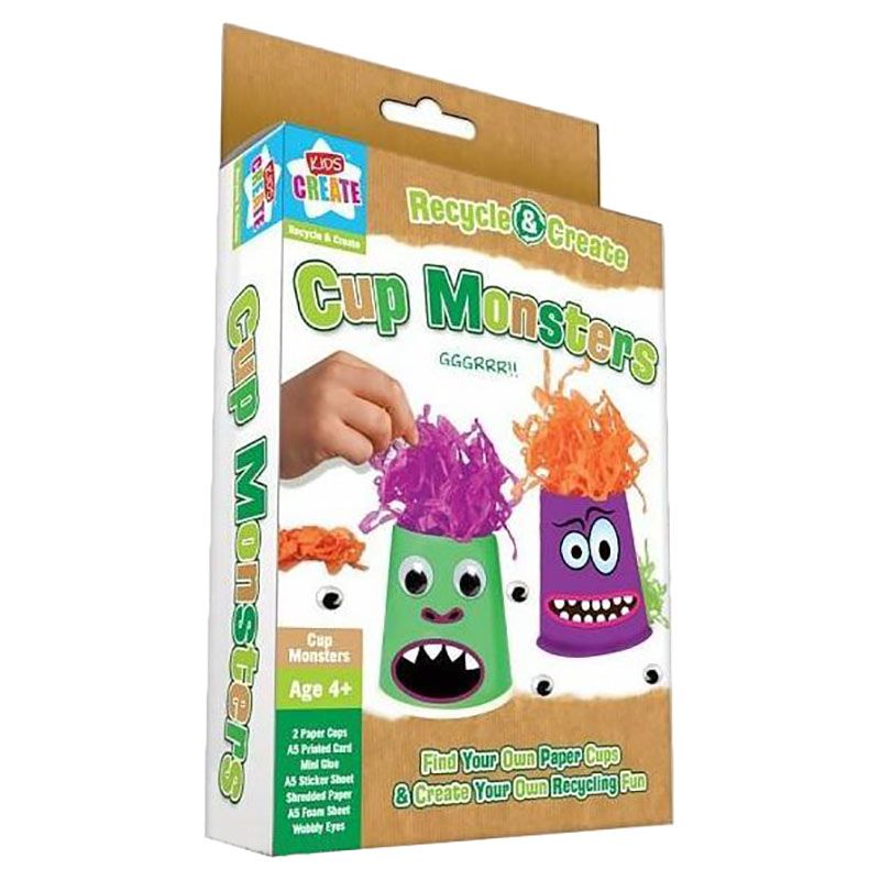 Kids Create - Recycle, Cup Monsters