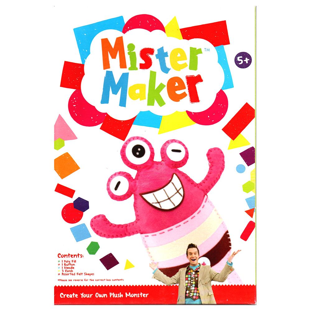 Pms Mister Maker Create Your Own Plush Monster