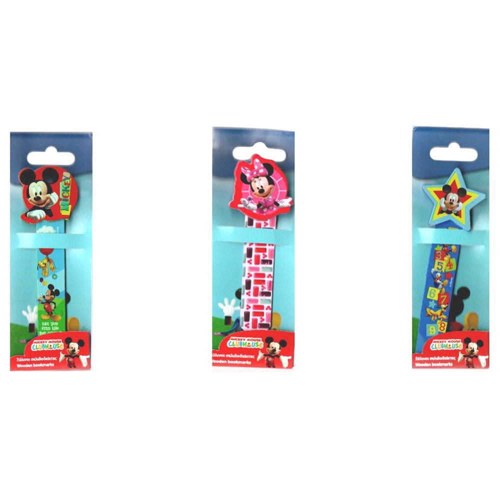 Micky Mouse Club House Wooden Bookmarks Assorted (Any One)