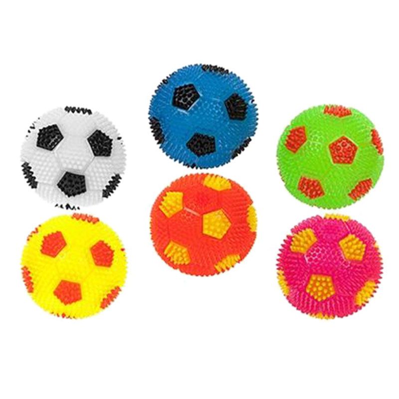 PMS - 7.5cm Spikey Football w/ Light 1pc (Asstd)