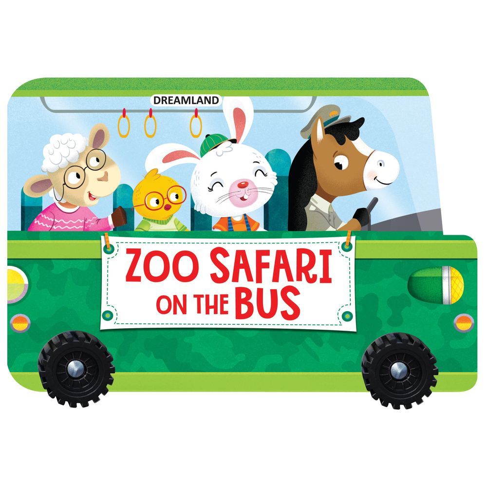 Zoo Safari On The Bus - Board Book With Wheels