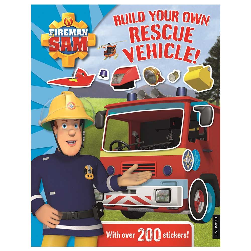 Fireman Build Vehicle Sticker Book