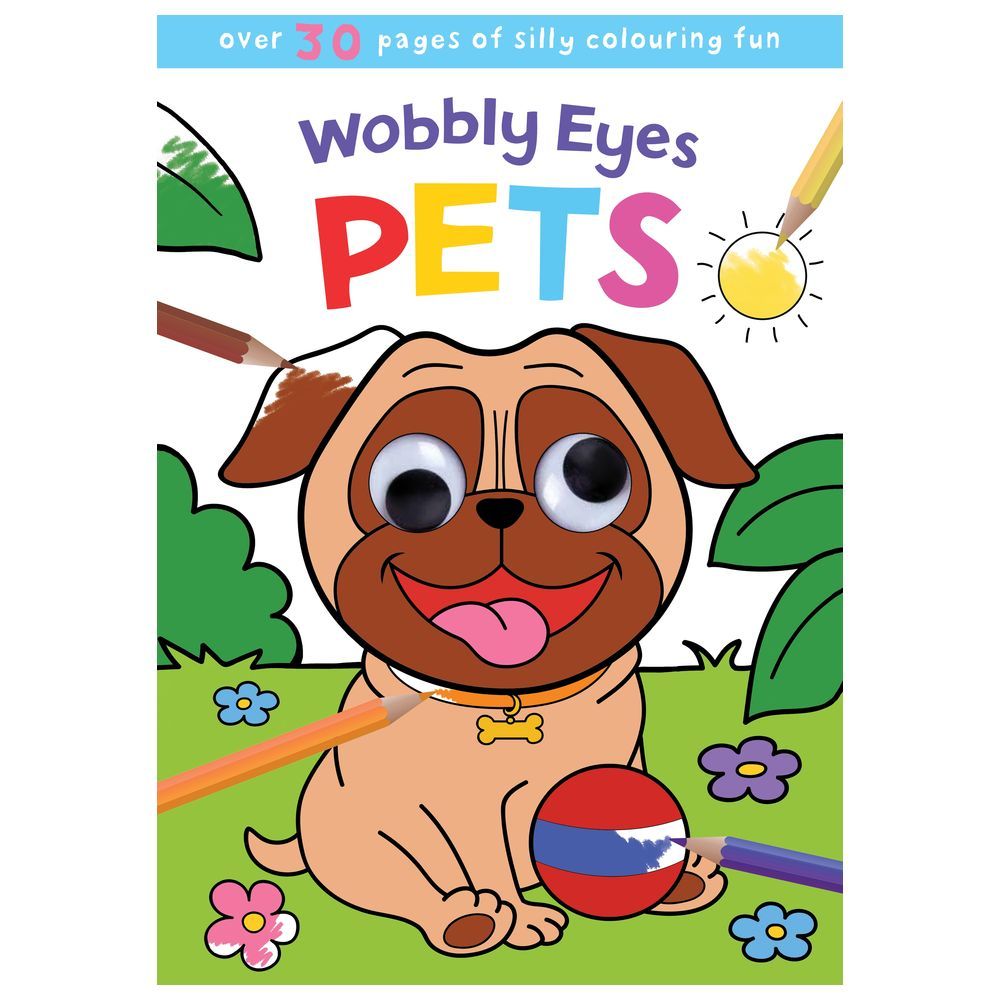 Wobbly Eyes Colouring Jumbo Book: Pets