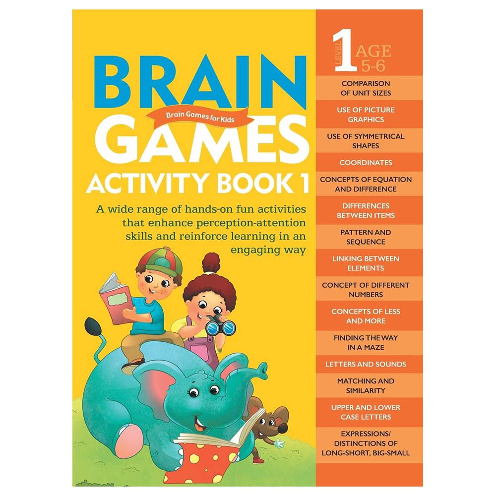 Om Books - Brain Games Activity Book 1